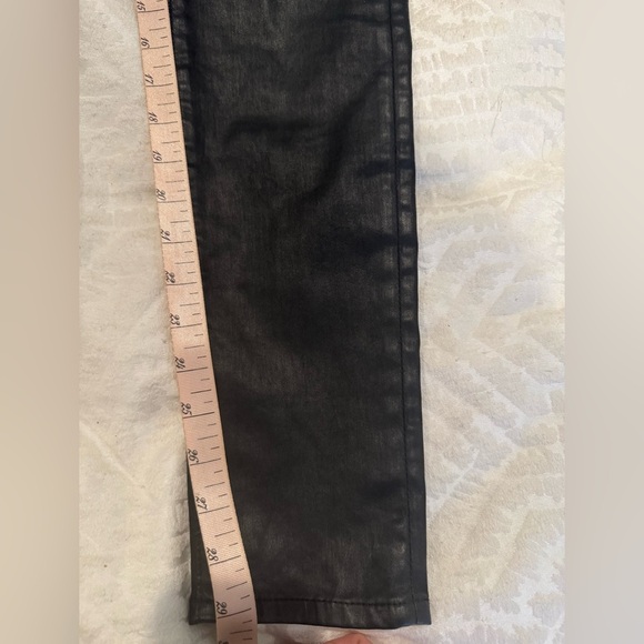 AG Adriano Goldschmied Coated Legging Ankle Vintage Leatherette Light Black - Picture 8 of 9